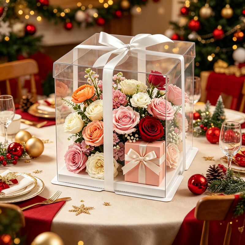 Transparent Cake Boxs Large Gi - Event Party Box recension och pris