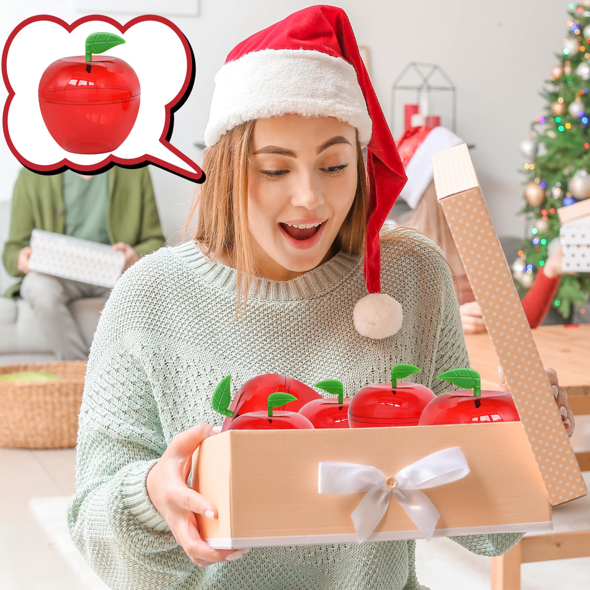 5/10pcs Apple Containers Snow  - Event Party Box recension och pris