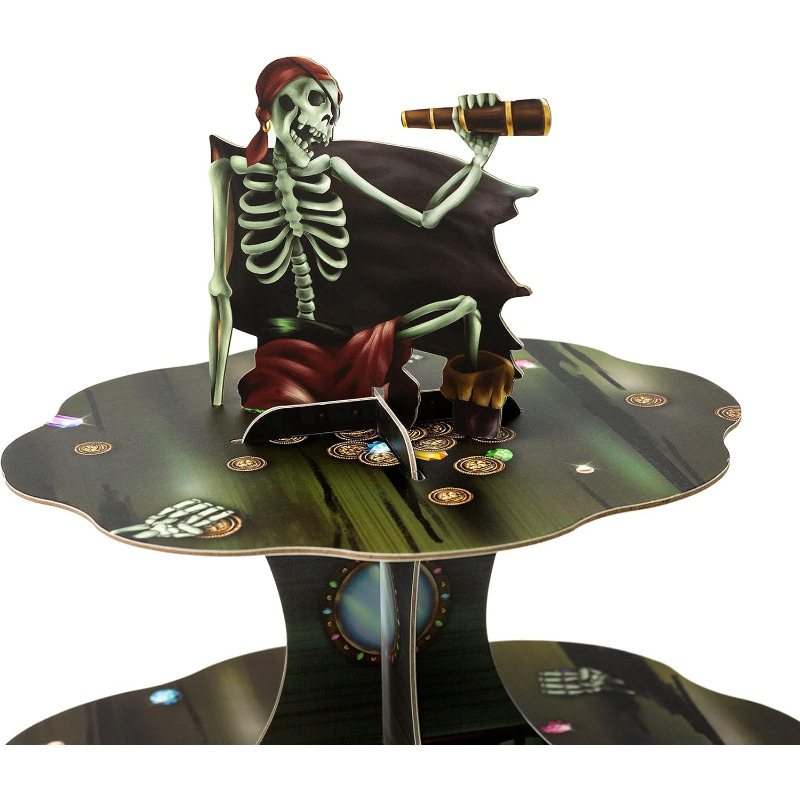 Skull Pirate Cupcake Stand Tie - Cupcake Stand Tier recension och pris