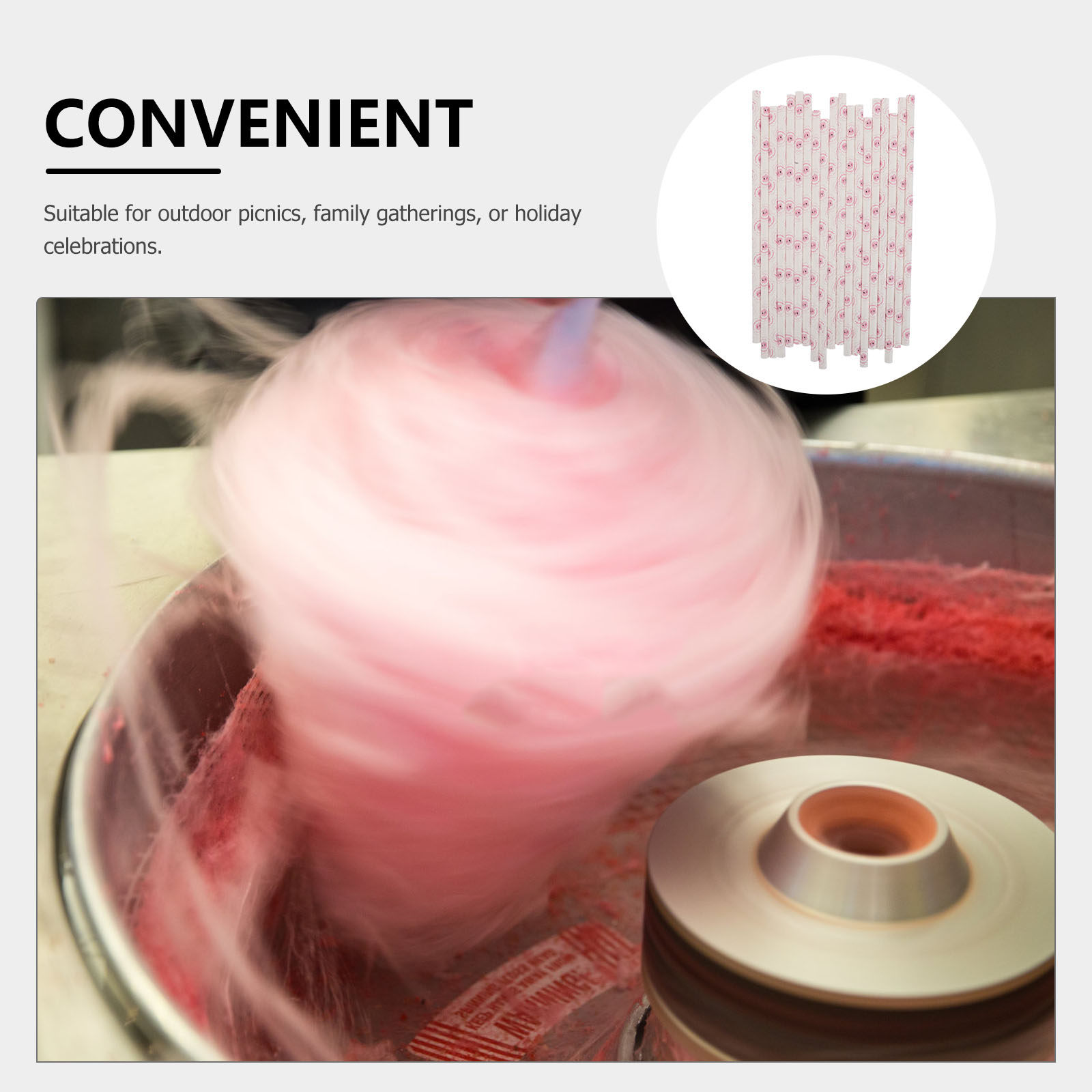 50Pcs Cotton Candy Paper Rods  - Cotton Candy Cone recension och pris