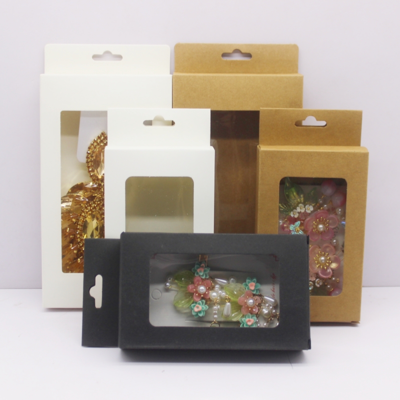 10pcs Black/Kraft Paper/White  - Event Party Box recension och pris