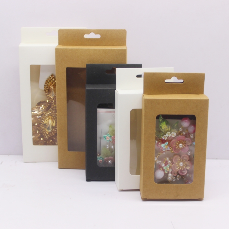 10pcs Black/Kraft Paper/White  - Event Party Box recension och pris