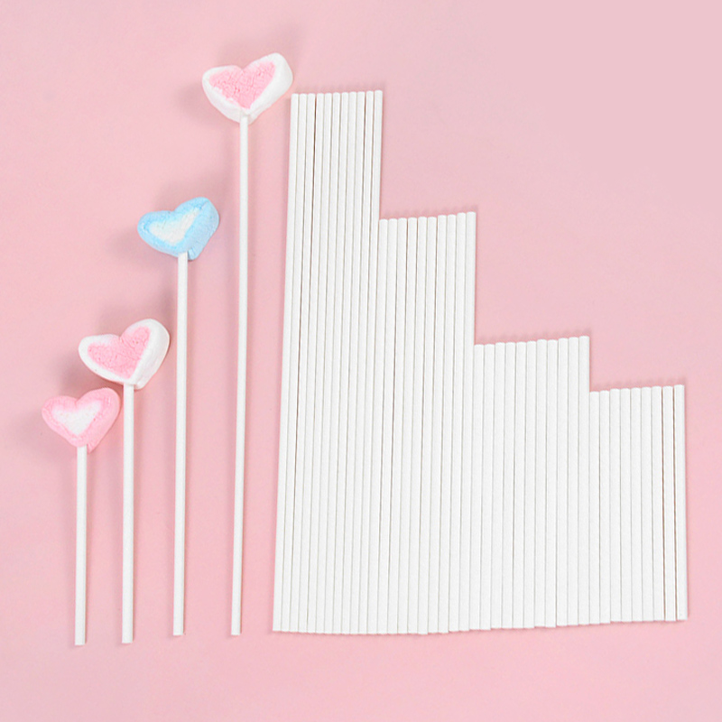 100pcs Solid Core White Paper  - Cotton Candy Cone recension och pris
