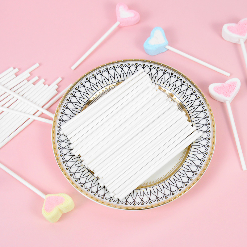 100pcs Solid Core White Paper  - Cotton Candy Cone recension och pris