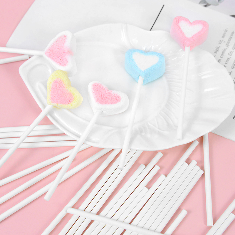 100pcs Solid Core White Paper  - Cotton Candy Cone recension och pris