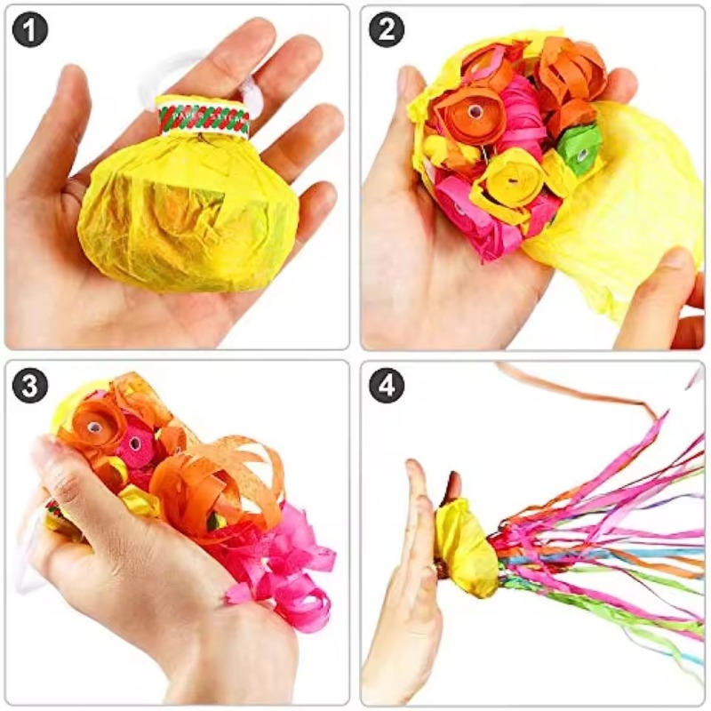Colorful Hand Throw Confetti P - Confetti Cannon Tube recension och pris
