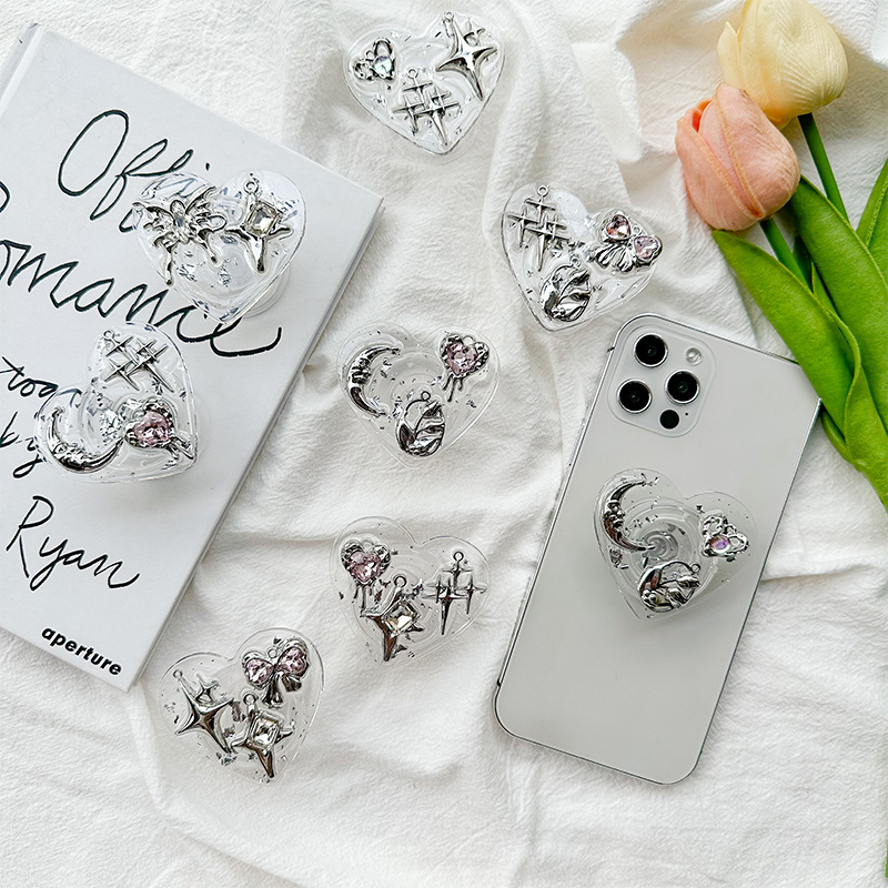 Clear Heart Phone Grip Holder  - Event Support recension och pris