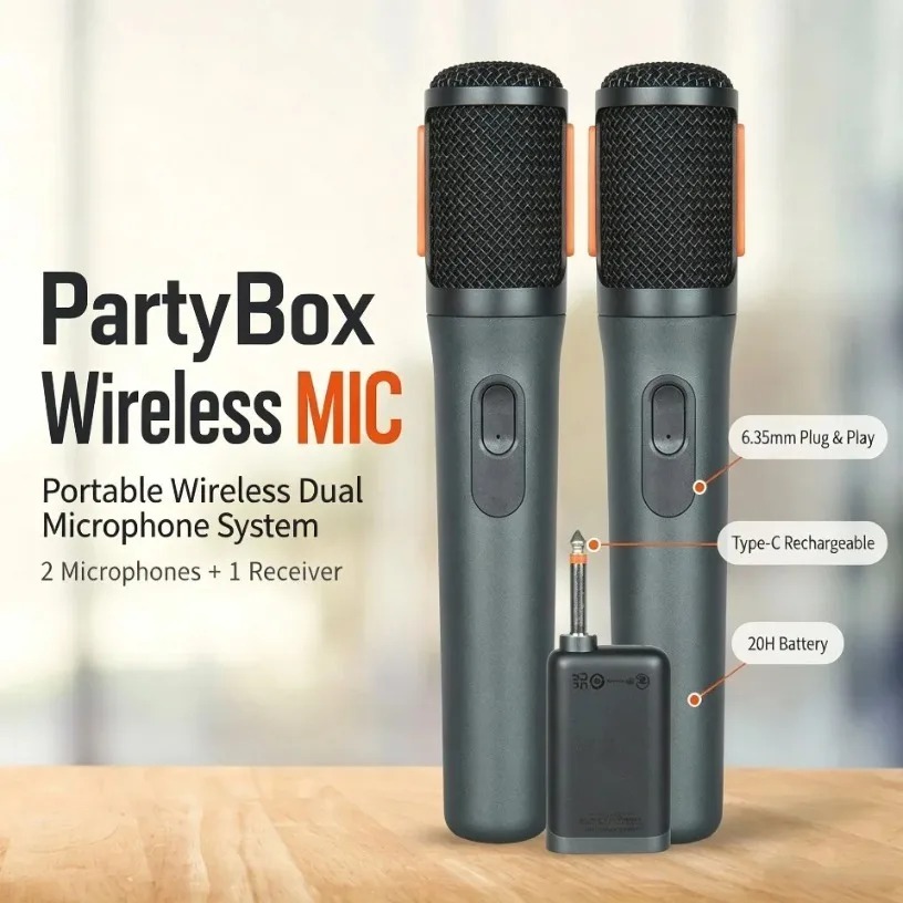 Wireless Microphone Dual Handh - Event & Party Supply Photos recension och pris