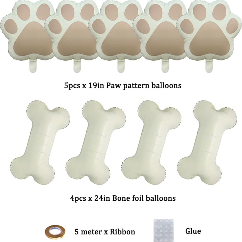 9Pcs/Set Let us Pawty Big Dog  - Let'S Party Event Supply recension och pris
