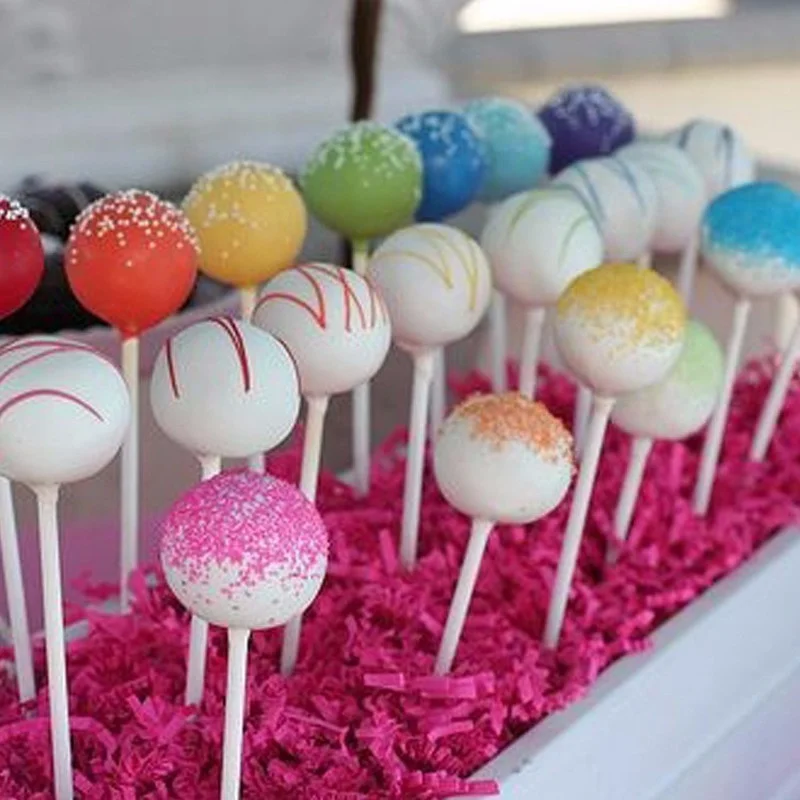 8/10/15cm Plastic Lollipop Sti - Cotton Candy Cone recension och pris