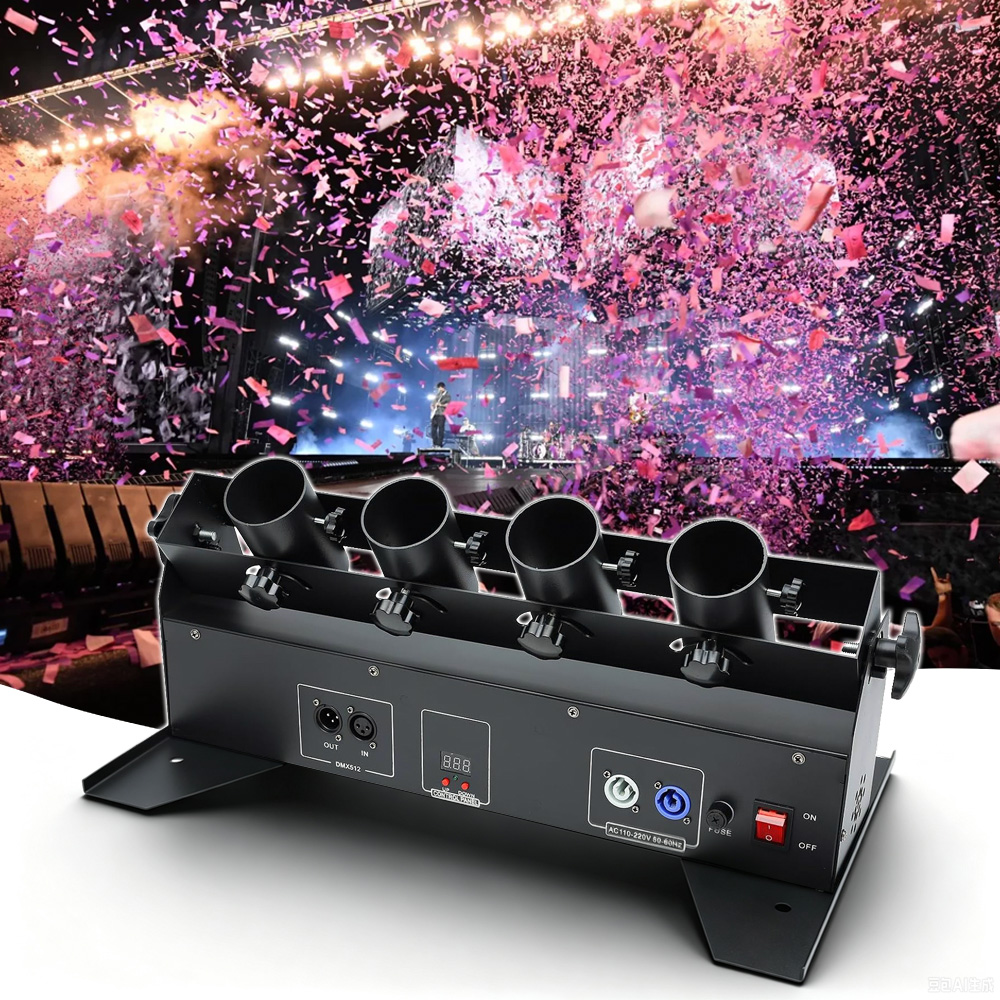 150W 4 Head Electric Confetti  - Confetti Cannon Tube recension och pris