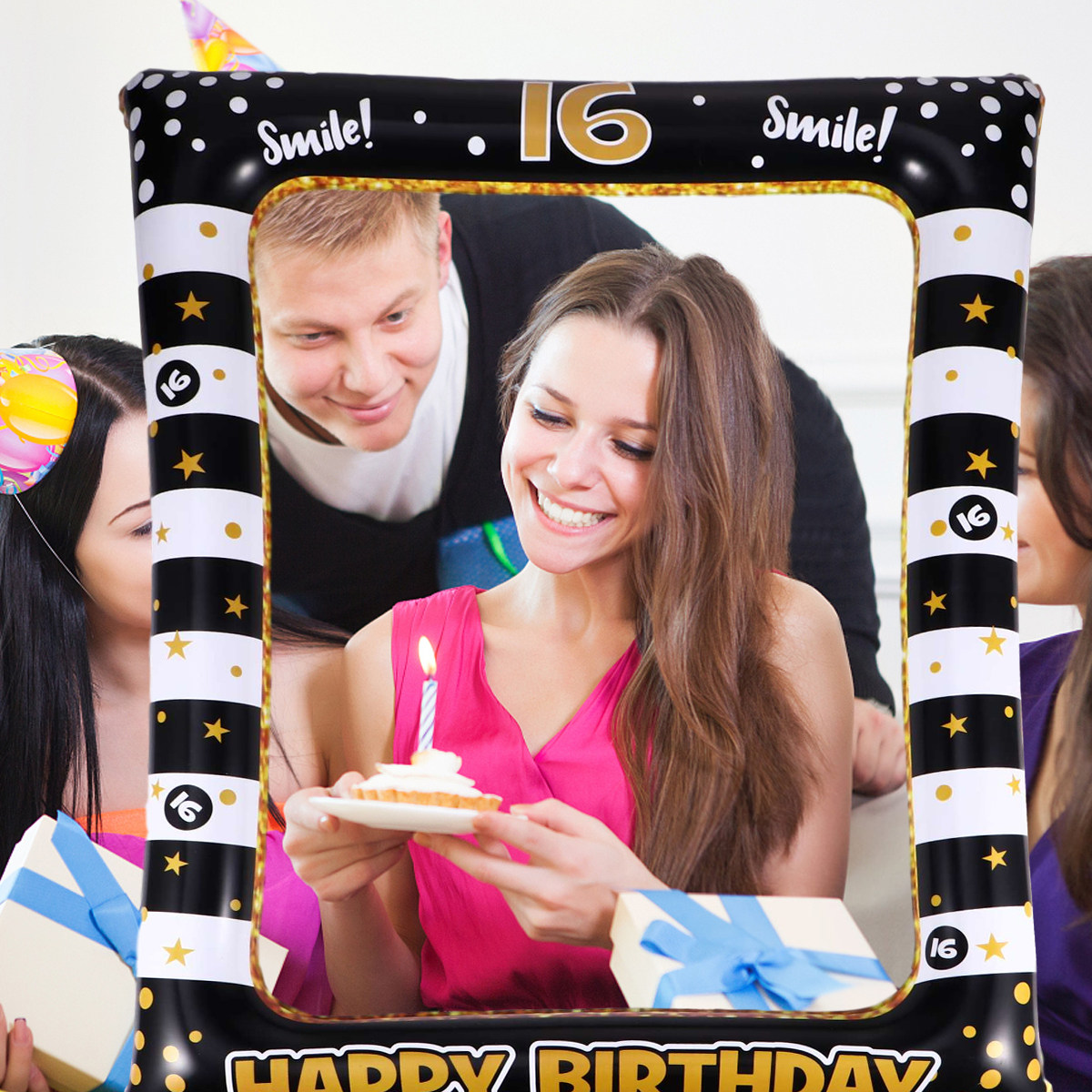 Inflatable Selfie Picture Fram - Photo Booth Frame recension och pris