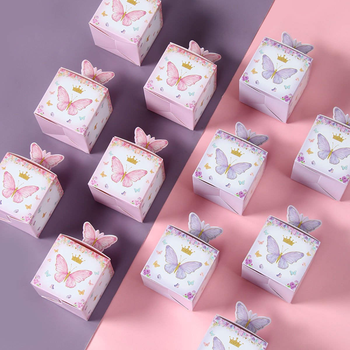 24pcs Candy Gift Box Purple Pi - Event Party Box recension och pris