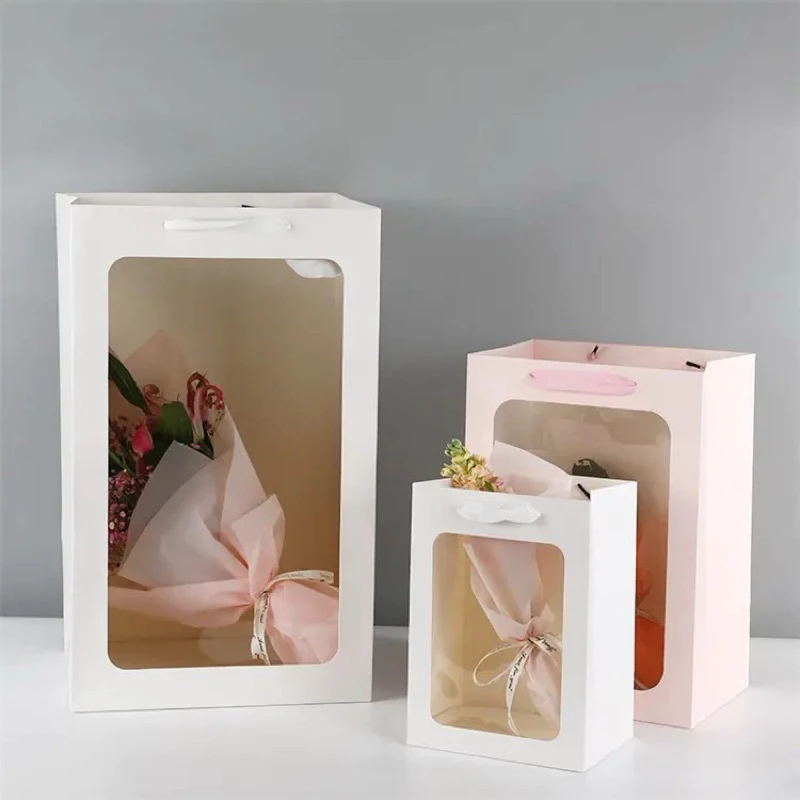 Kraft Paper Flower Tote Bag Po - Event Party Box recension och pris