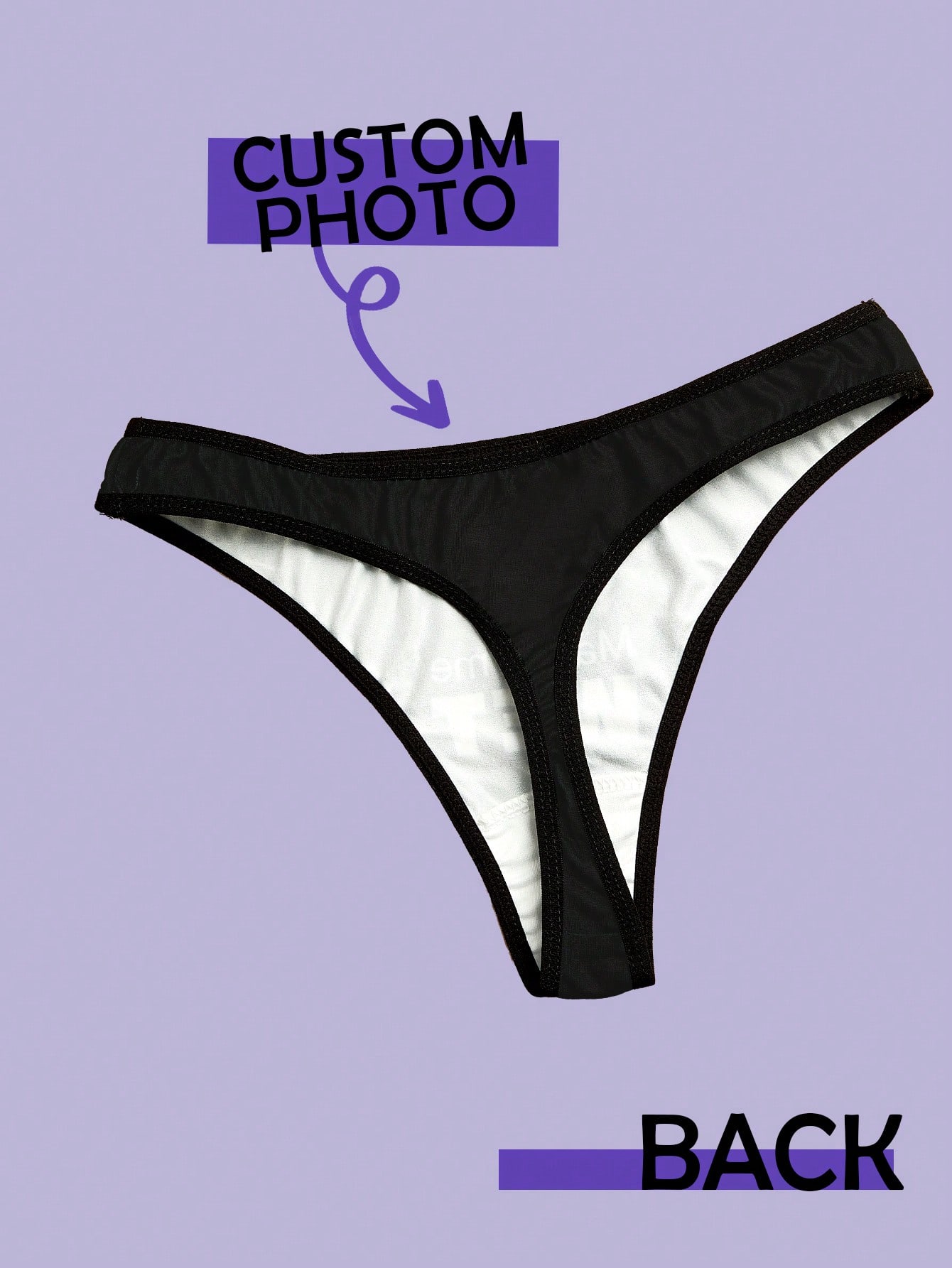 Custom Face Thong For Women Pe - Cotton Candy Cone recension och pris