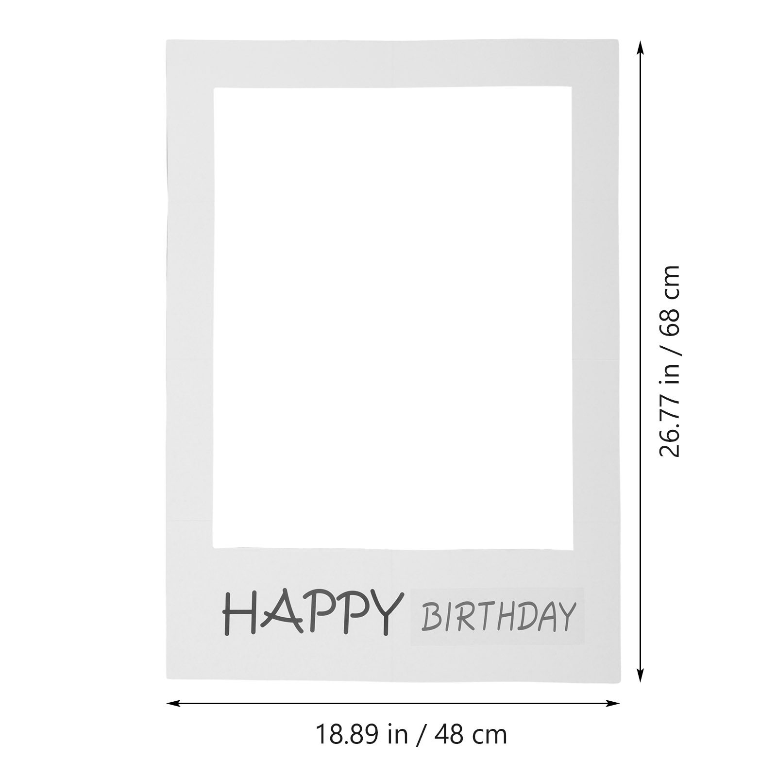 Birthday Photo Props Paper Fra - Photo Booth Frame recension och pris