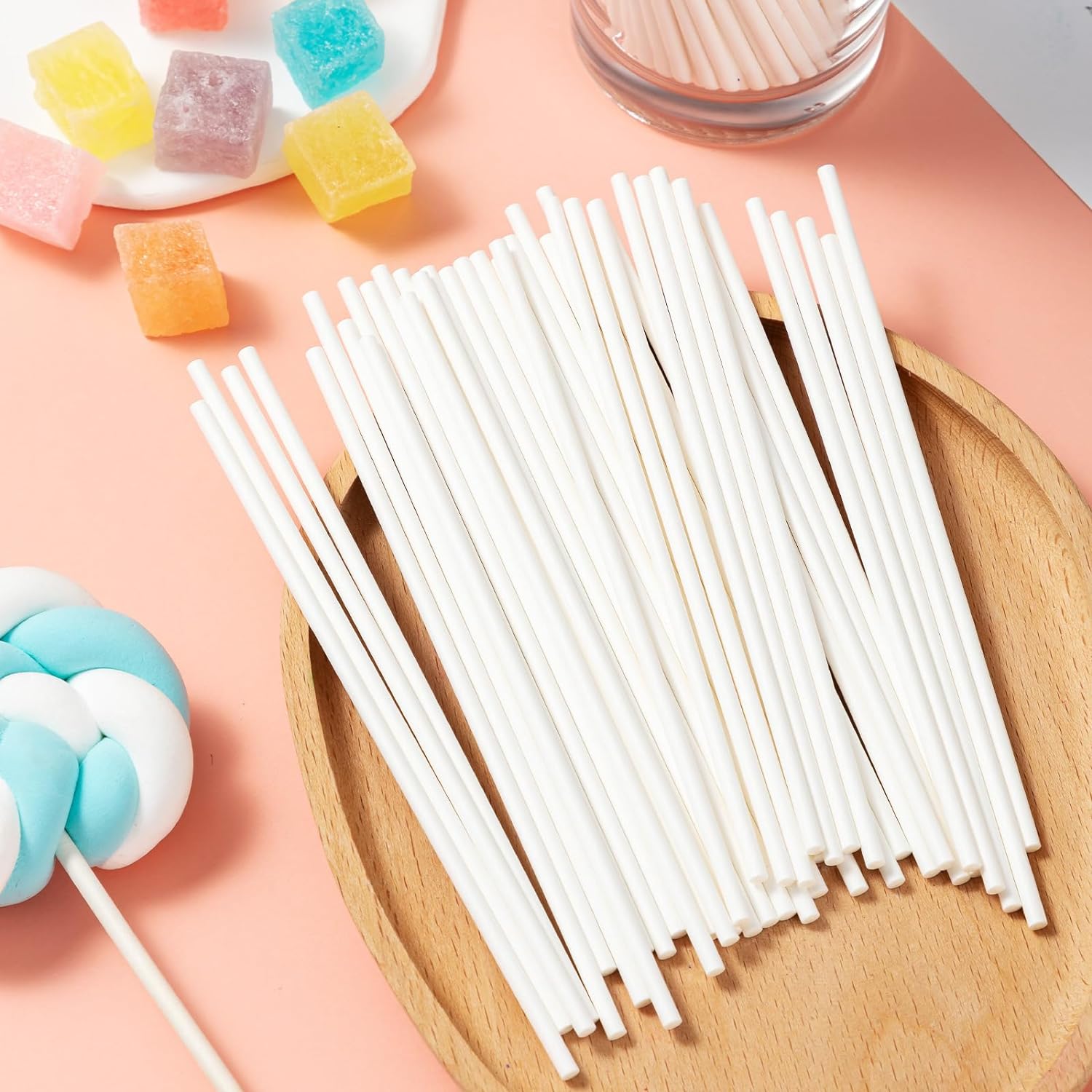 100Pcs DIY Candy Sticks Lollip - Cotton Candy Cone recension och pris