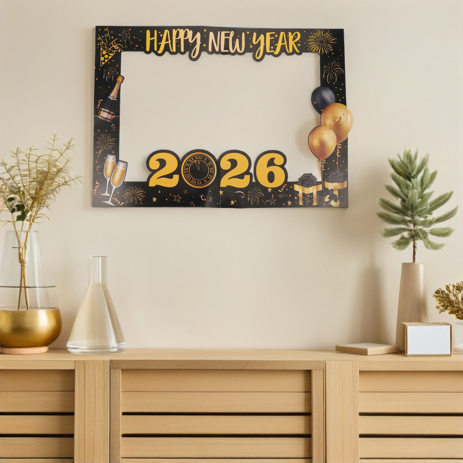 Large Handheld Cardboard New Y - Photo Booth Frame recension och pris