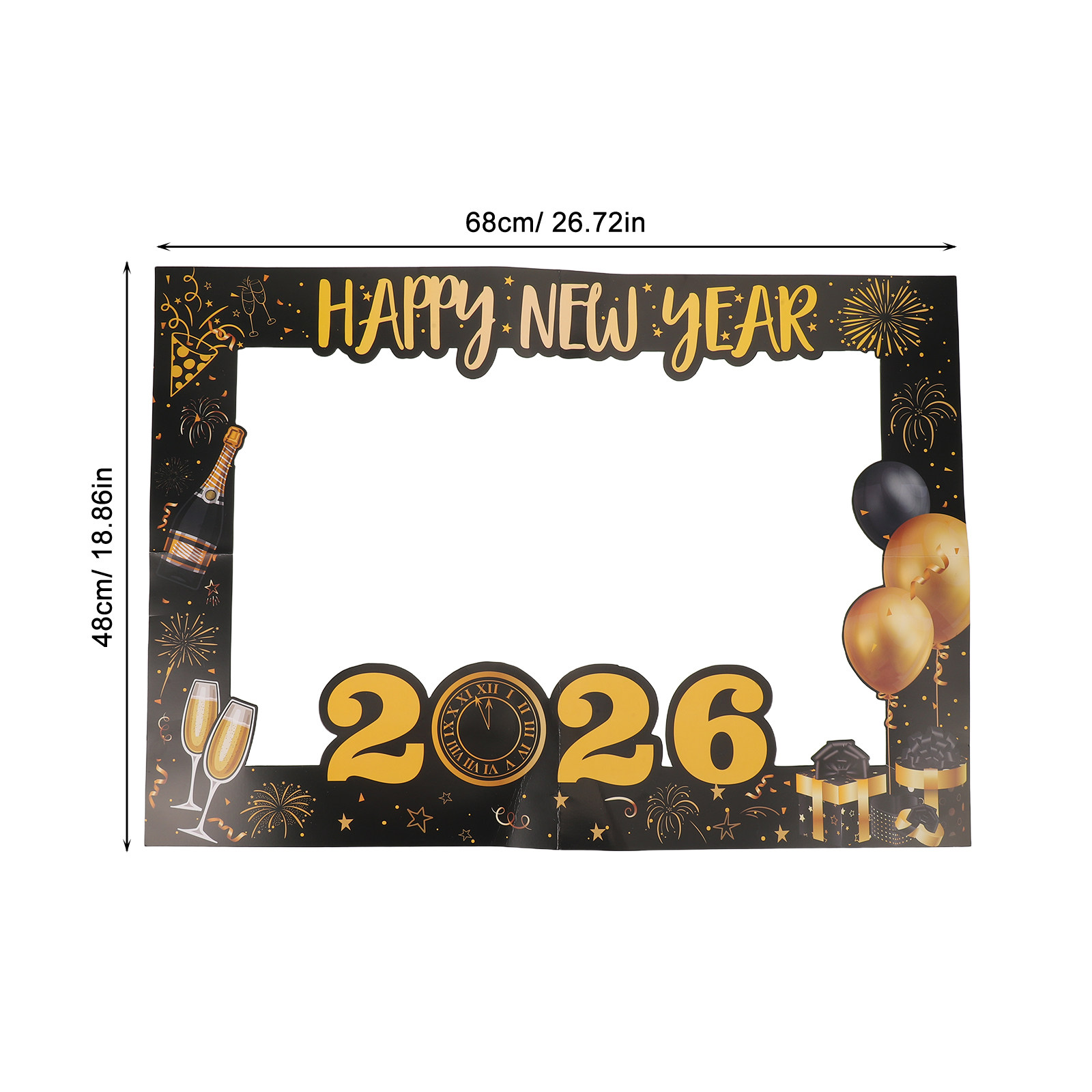 Large Handheld Cardboard New Y - Photo Booth Frame recension och pris